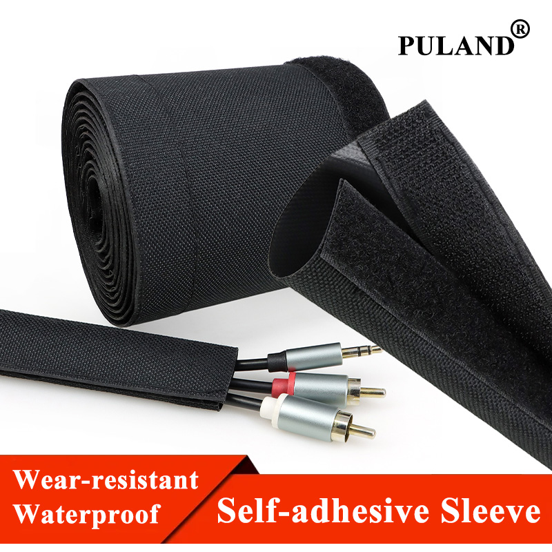 Cable Sleeve Neoprene - 1-10 メートル防水スリーブ耐摩耗性オーディオケーブルワイヤーラップ保護スリーブナイロン自己粘着屋外ワイヤーハーネスシース