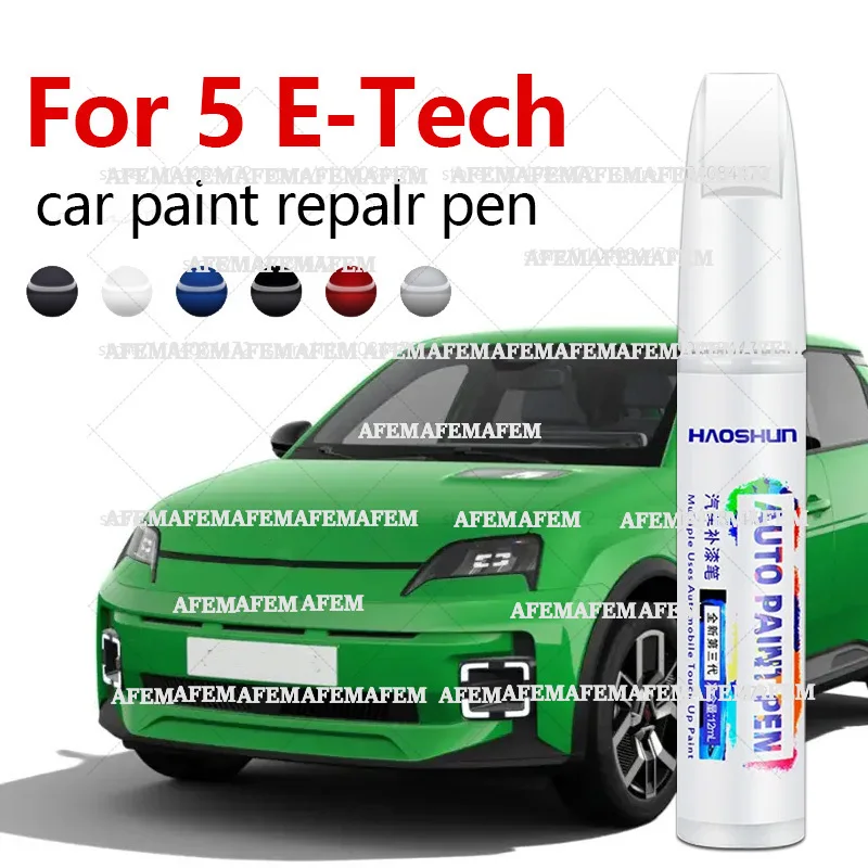Tech Accessories For Car - 車のペイント修理ペン 2024-2025 ルノー 5 e-tech ペイントスクラッチ修理アクセサリーアークティックホワイトダイヤモンドブラックグリーンブルー