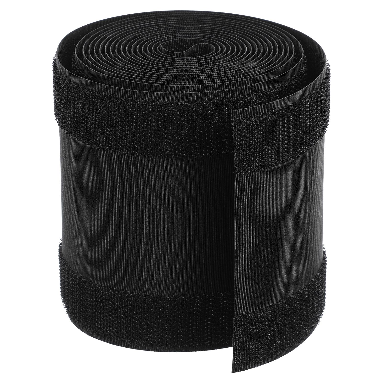 Cable Sleeve Neoprene - フックループケーブルカバー フロアケーブルカバー 太いケーブル用 再利用可能なカーペットケーブルプロテクター ブラックナイロンケーブルワインダー