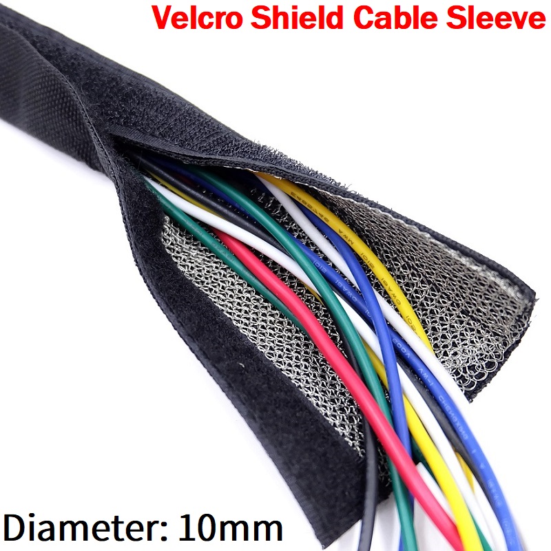 Cable Sleeve Neoprene - シールドケーブルスリーブ10mm,ベルクロテープ断熱ナイロンハーネス,電磁干渉防止