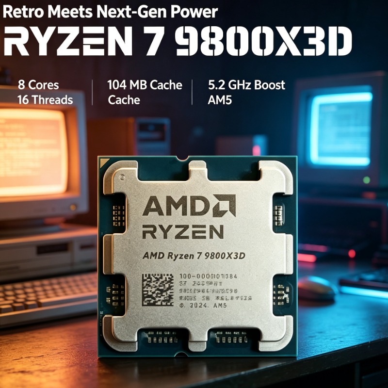 Amd Cpu Ryzen 7 - AMD Ryzen 7 9800X3D デスクトップアセンブリ CPU