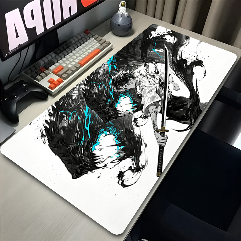 Tech Accessories For Desk - マウスパッド クールなゲーマーアクセサリー ヴァーミロキーボードパッド J-呪術廻戦 コンピューターデスクマット 人気アニメマウスパッド