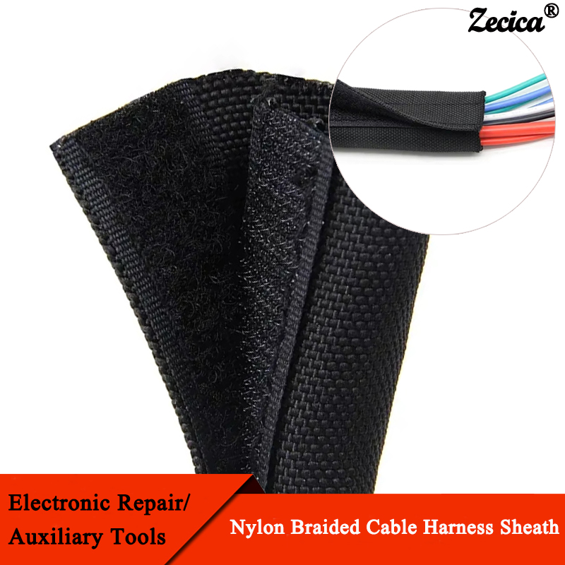 Cable Sleeve Neoprene - 1 〜 10 メートル自己粘着 PET 編組スリーブケーブルラップシース