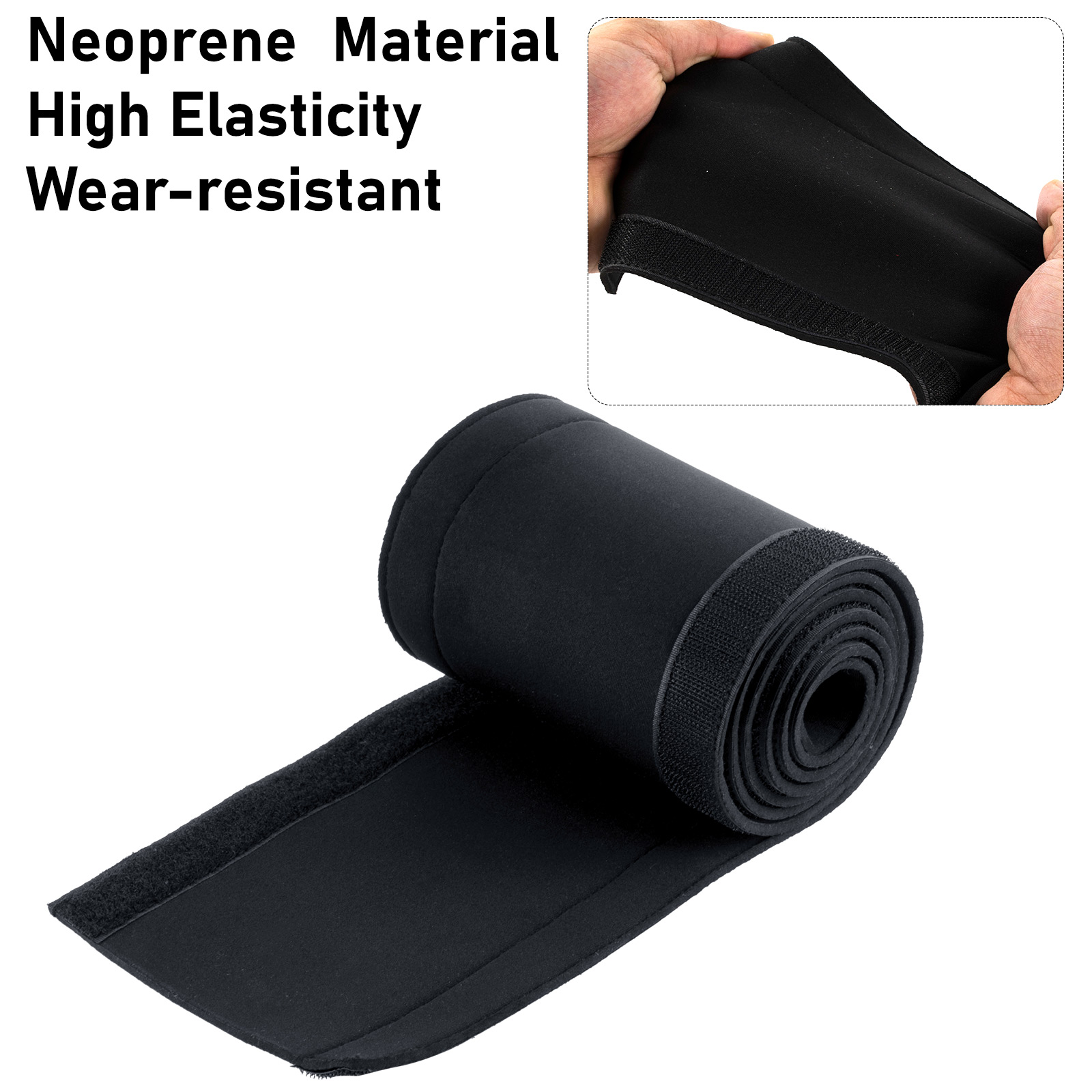 Cable Sleeve Neoprene - 150 センチメートルネオプレンモーターケーブルスリーブコードプロテクタートローリングワイヤーケーブルオーガナイザーラップカバー切断可能アウトボードブラックブルー
