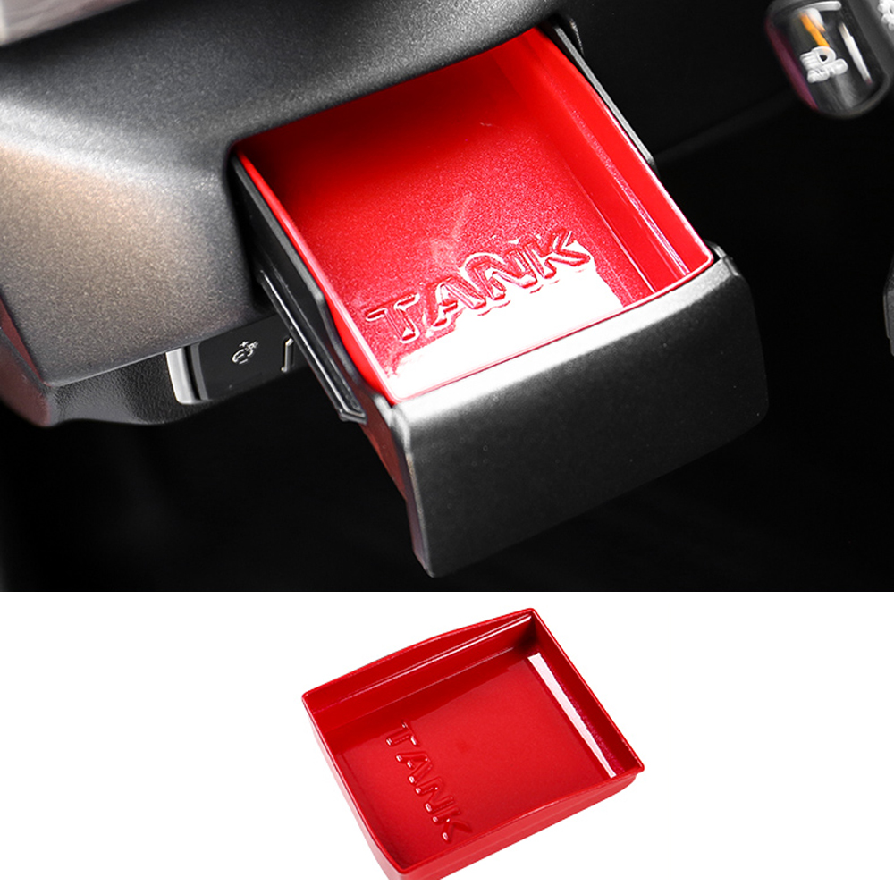 Tech Accessories For Car - 2021-2025年式 タンク300 運転席側 ドロワーボックス、灰皿オーガナイザー収納ボックス、ABSブラック テックカーアクセサリー 簡単取り付け