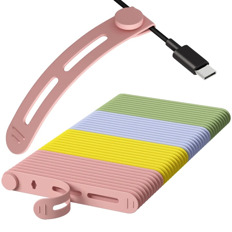 Travel Cable Organizer - 5/10個入り、携帯用ケーブルオーガナイザー、データケーブル、ヘッドホンケーブル収納、充電ケーブルオーガナイザー、家庭用収納アクセサリー