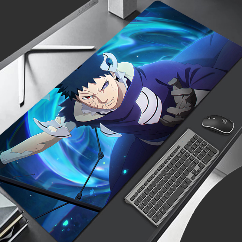 Tech Accessories For Desk - マウスパッドアニメカーペ大型ナルトうちはオビトPCゲーマーコンピューターマウスパッドヴァーミロキーボードゲームアクセサリー拡張デスクマット