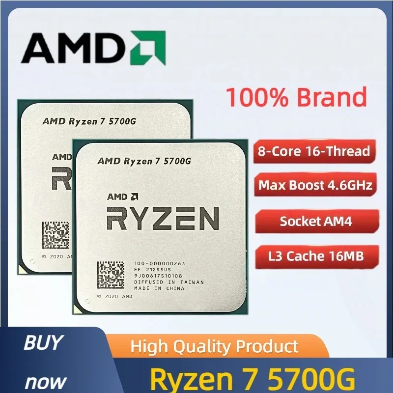 100%新品 AMD Ryzen 7 5700G CPU R - Amd Cpu Ryzen 7 のレビューと価格