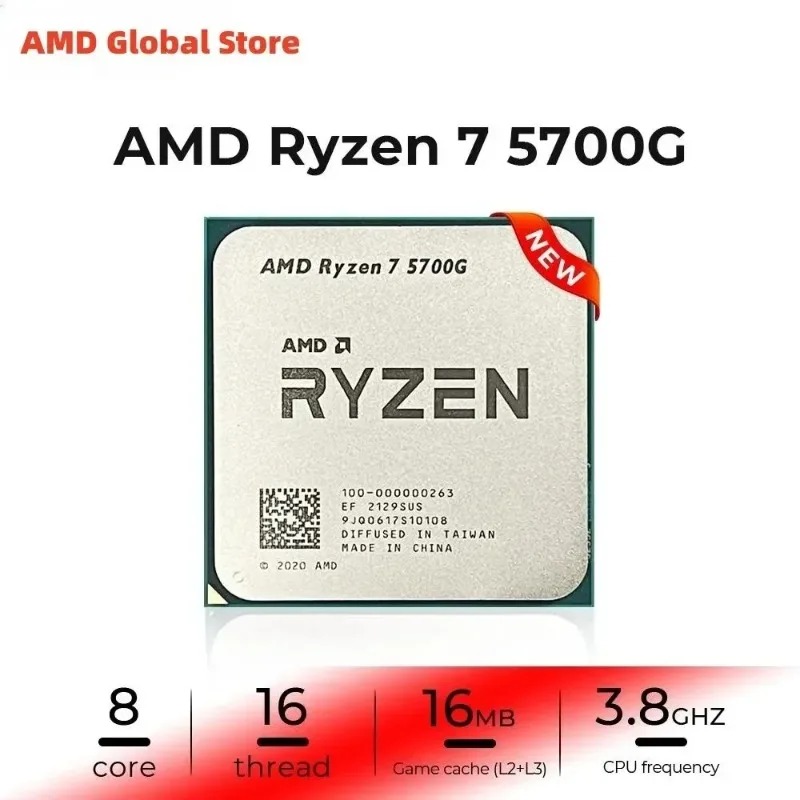 100%新品 AMD Ryzen 7 5700G CPU R - Amd Cpu Ryzen 7 のレビューと価格