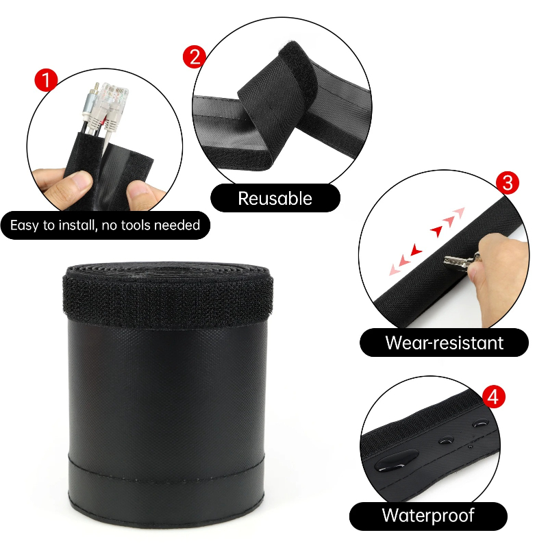 1-10 メートル防水スリーブ耐摩耗性オーディオケーブルワイ - Cable Sleeve Neoprene のレビューと価格