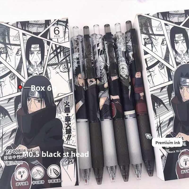 アニメナルトゲルペン可愛い漫画キャラクタープリント速乾性イン - Tech Accessories For Office のレビューと価格