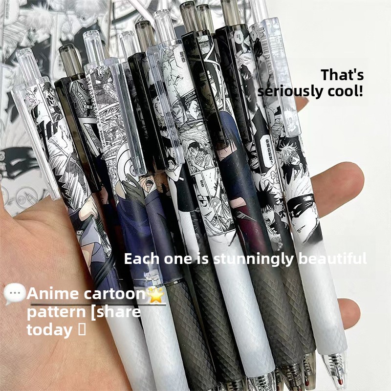 アニメナルトゲルペン可愛い漫画キャラクタープリント速乾性イン - Tech Accessories For Office のレビューと価格