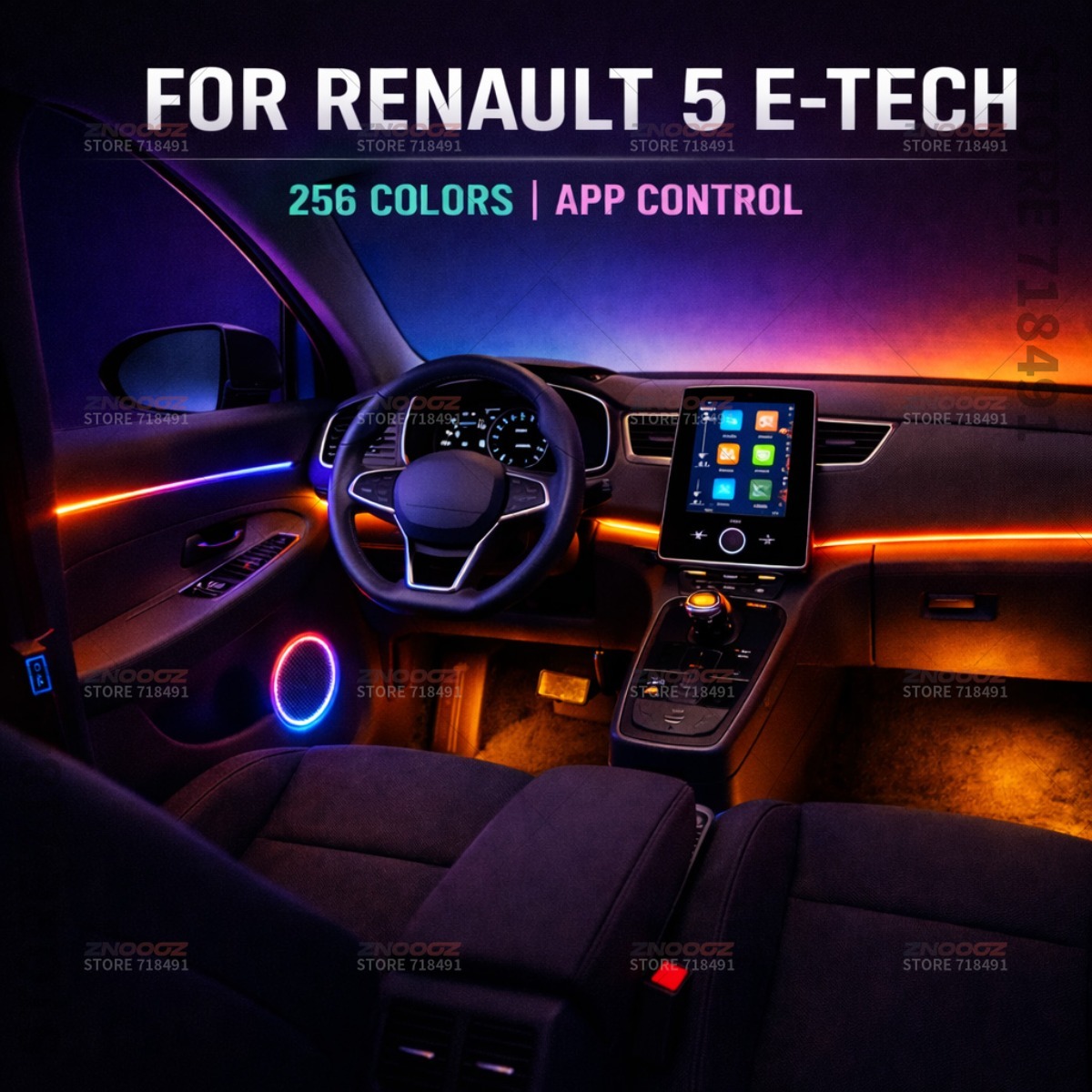22in1 RGB車内アクリルアンビエントライトRGB隠しア - Tech Lighting Accessories のレビューと価格