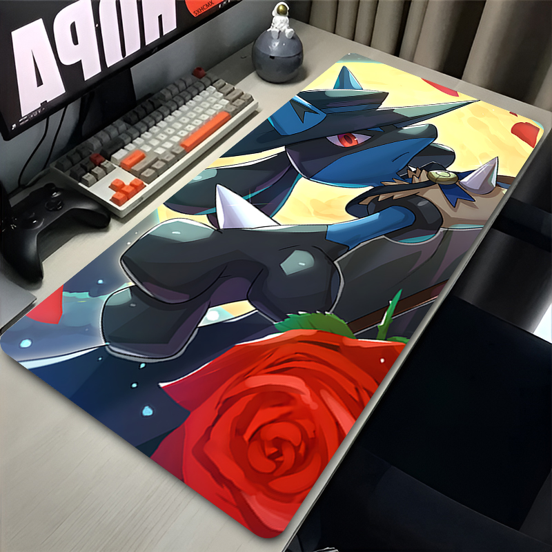 マウスパッドクールアニメ P-ポケモン ルカリオ マウスパッ - Tech Accessories For Desk のレビューと価格