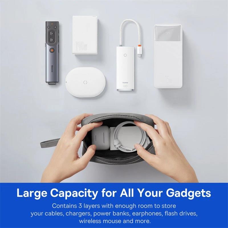 ポータブルイヤホンバッグ 防水携帯電話収納ポーチ iPhon - Travel Cable Organizer のレビューと価格