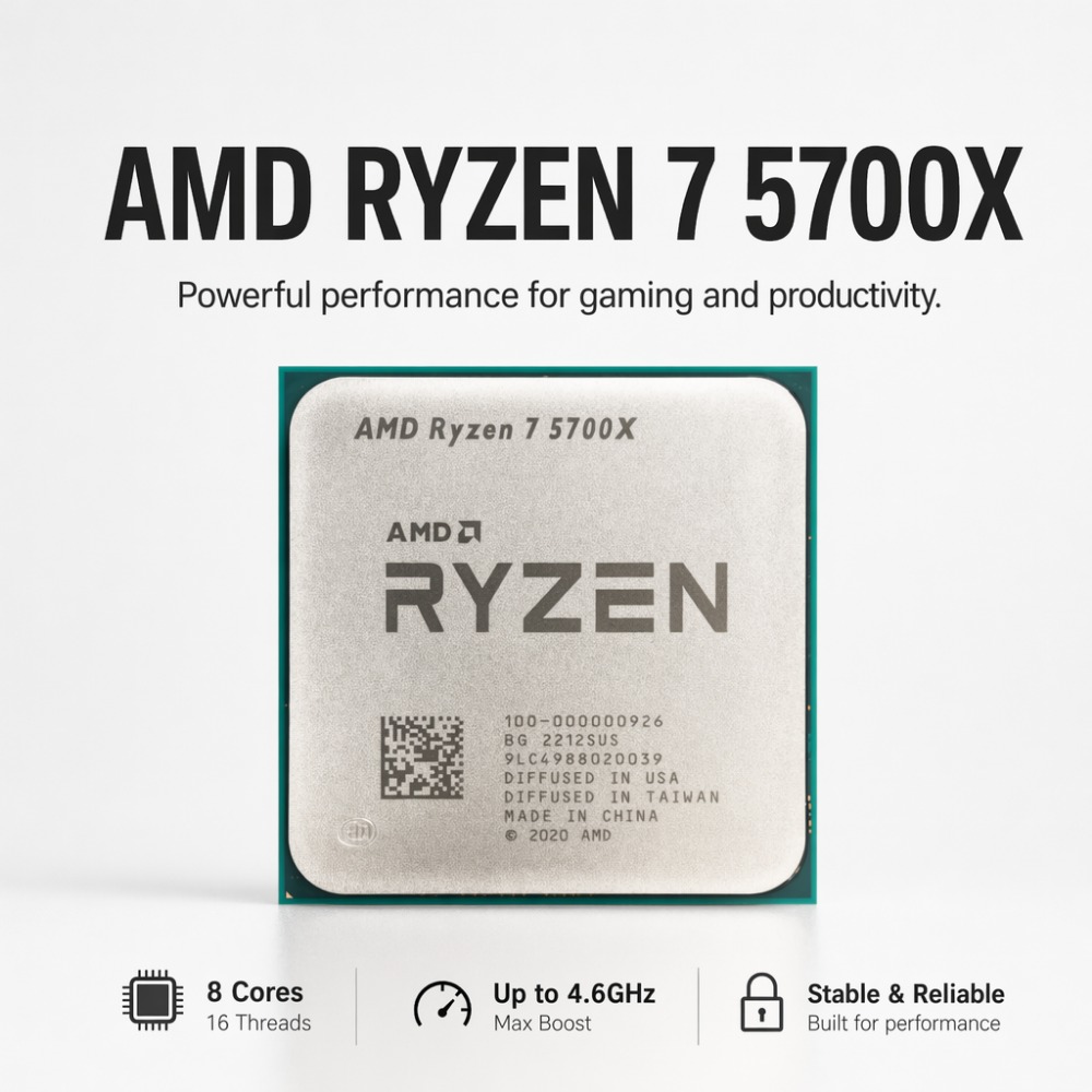 7NM AMD Ryzen 7 5700X AM4 CPU  - Amd Cpu Ryzen 7 のレビューと価格