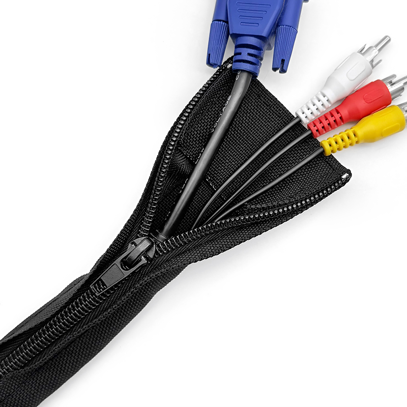 ジッパーケーブルスリーブ フレキシブルワイヤーケーブル管理用 - Cable Sleeve Neoprene のレビューと価格