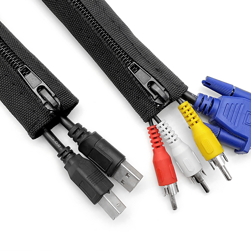 ジッパーケーブルスリーブ フレキシブルワイヤーケーブル管理用 - Cable Sleeve Neoprene のレビューと価格