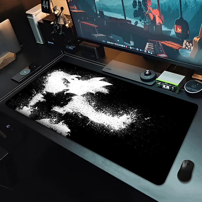 DBZ ブラックアニメマウスパッドドラゴンボール大型 PC  - Tech Accessories For Desk のレビューと価格