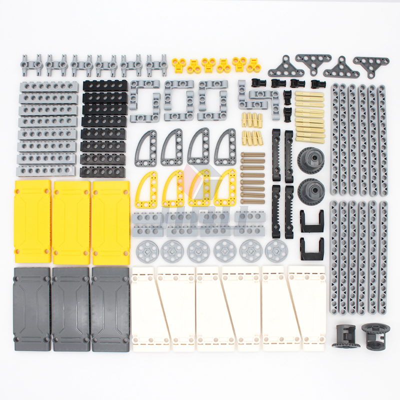 128個mocハイテク建設モデルビルディングブロック技術li - Tech Accessories Kit のレビューと価格