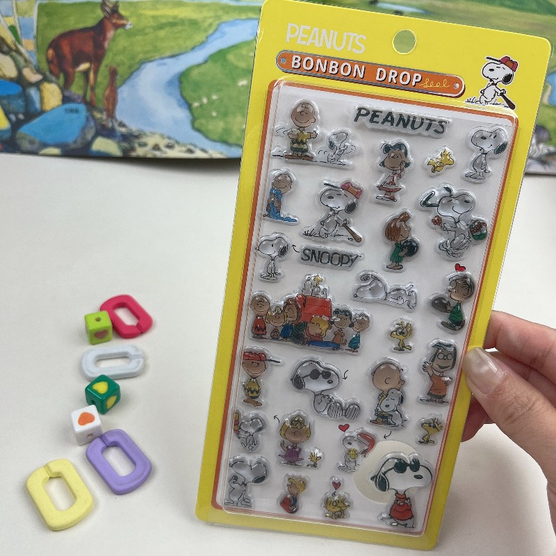 8 個かわいいスヌーピー漫画 3D レリーフ漫画アニメステッ - Tech Accessories For Office のレビューと価格