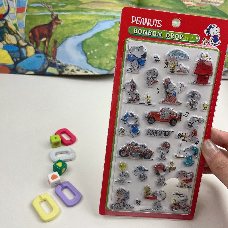 8 個かわいいスヌーピー漫画 3D レリーフ漫画アニメステッ - Tech Accessories For Office のレビューと価格