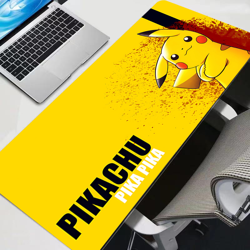 マウスパッド大 P-ピカチュウゴム PC コンピュータゲーム - Tech Accessories For Desk のレビューと価格