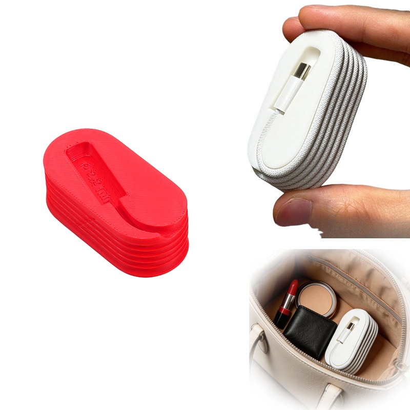 1/2 個ポータブルケーブルオーガナイザーもつれ防止 C タ - Travel Cable Organizer のレビューと価格