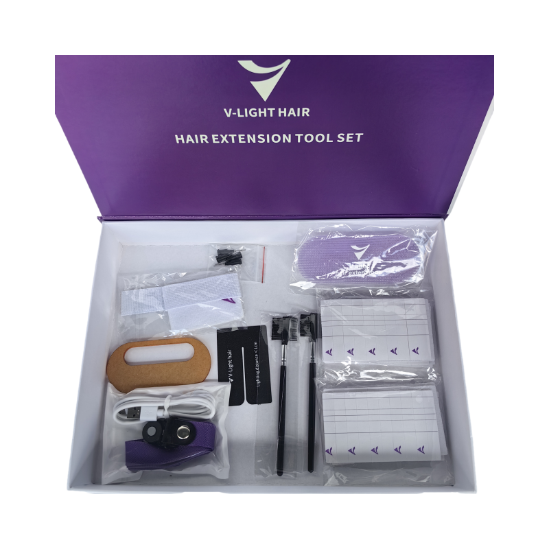 ブラックVライトシームレスヘアエクステンションハイテクヘアス - Tech Lighting Accessories のレビューと価格