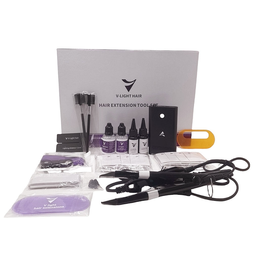 ブラックVライトシームレスヘアエクステンションハイテクヘアス - Tech Lighting Accessories のレビューと価格
