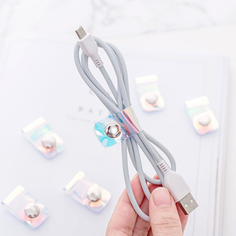5個入り INSレーザーPVCスターパデータケーブルオーガナ - Travel Cable Organizer のレビューと価格
