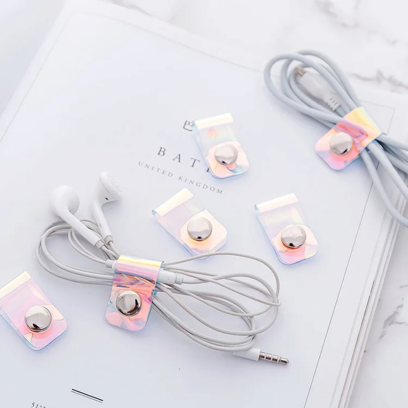 5個入り INSレーザーPVCスターパデータケーブルオーガナ - Travel Cable Organizer のレビューと価格