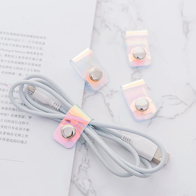 5個入り INSレーザーPVCスターパデータケーブルオーガナ - Travel Cable Organizer のレビューと価格