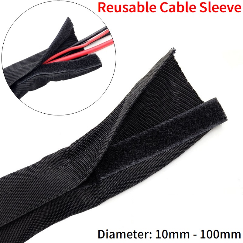 テープ付きの再利用可能なケーブルスリーブ,10mm〜100m - Cable Sleeve Neoprene のレビューと価格