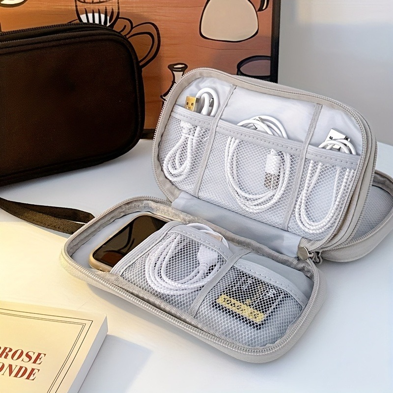 トラベルオーガナイザーバッグ、多ポケット収納ポーチ、トイレタ - Travel Cable Organizer のレビューと価格