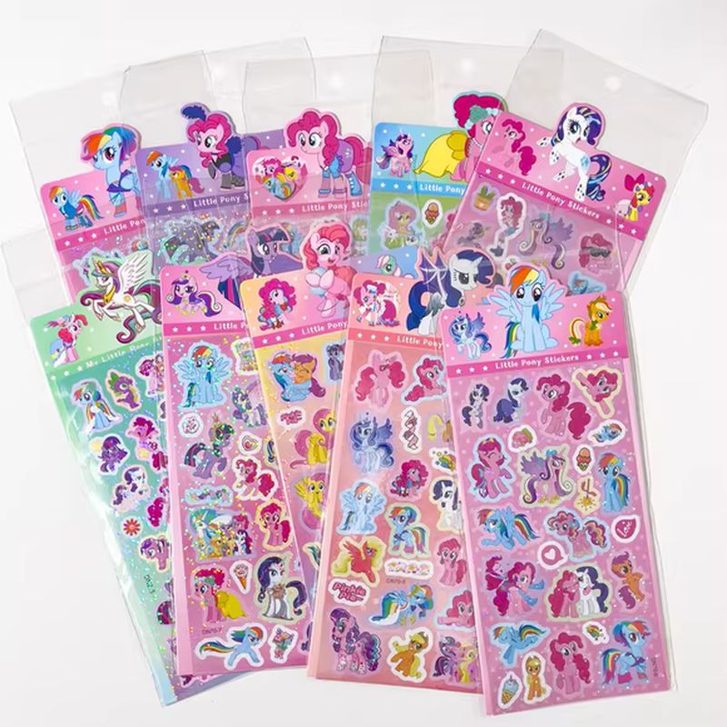 リトルポニーレーザーステッカーセット女の子子供用かわいい漫画 - Tech Accessories For Office のレビューと価格