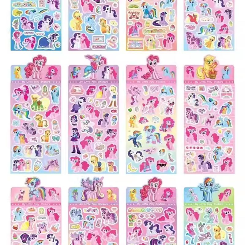 リトルポニーレーザーステッカーセット女の子子供用かわいい漫画 - Tech Accessories For Office のレビューと価格