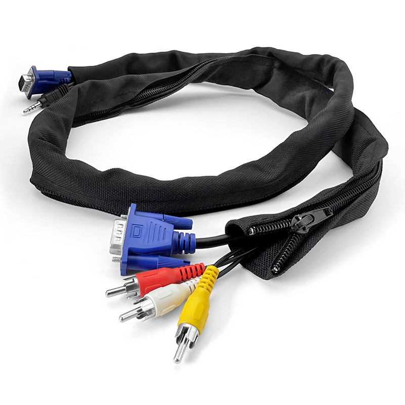 再利用可能な絡まり防止ジッパーケーブルスリーブ 16-100 - Cable Sleeve Neoprene のレビューと価格