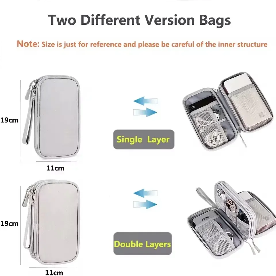 トラベルケーブルバッグ ポータブルデジタル収納ポーチ 充電器 - Travel Cable Organizer のレビューと価格