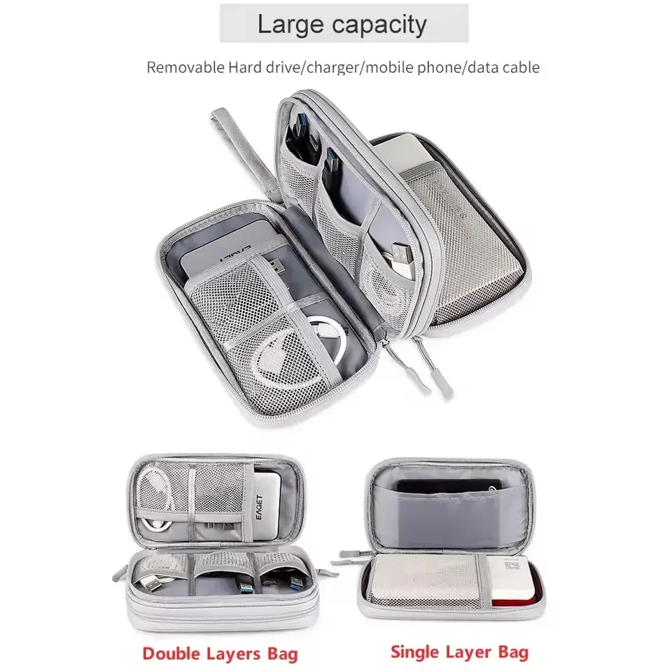 トラベルケーブルバッグ ポータブルデジタル収納ポーチ 充電器 - Travel Cable Organizer のレビューと価格