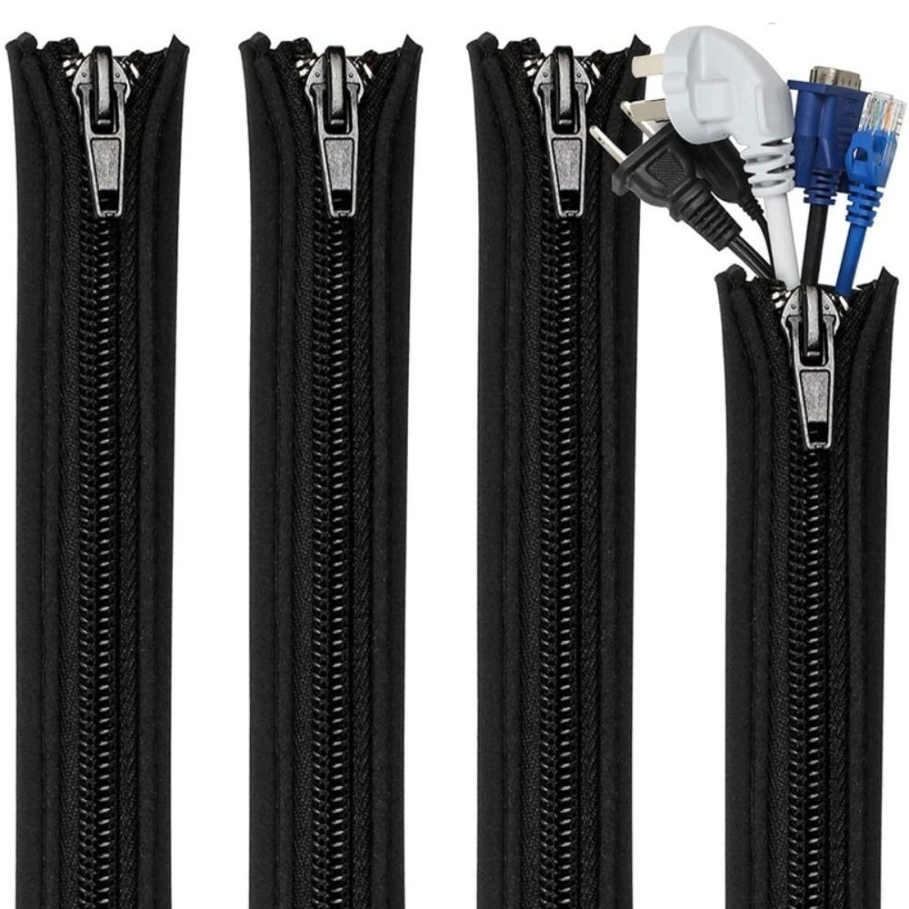ケーブルオーガナイザーバッグ 50cm ケーブルラッパー ネ - Cable Sleeve Neoprene のレビューと価格