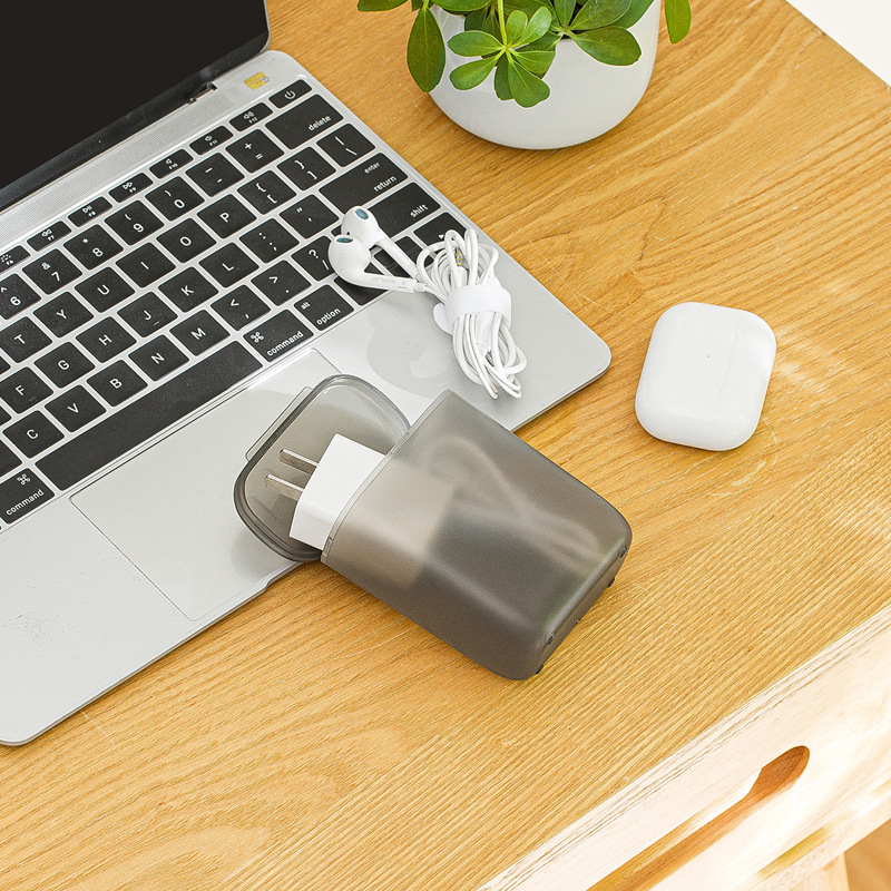 データケーブル収納ボックスイヤホン充電器オーガナイザーコンテ - Tech Accessories For Desk のレビューと価格