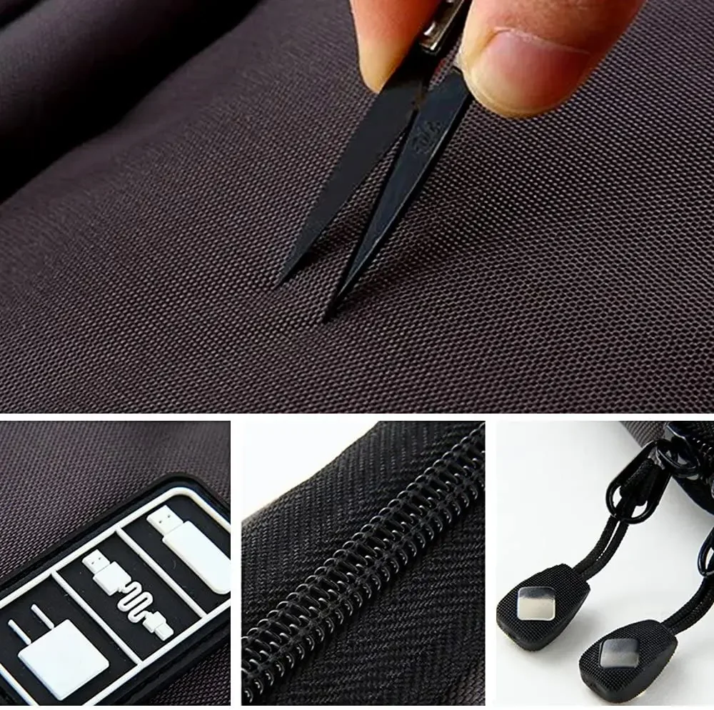 ケーブルオーガナイザー収納バッグシステムキットケース USB - Travel Cable Organizer のレビューと価格