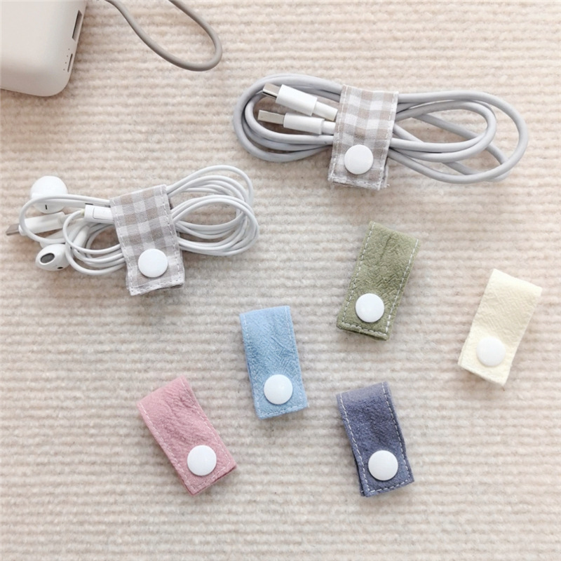 ファブリック製ケーブルオーガナイザー 再利用可能なタイ デー - Travel Cable Organizer のレビューと価格