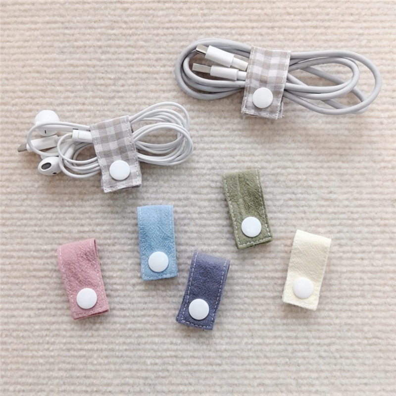 ファブリック製ケーブルオーガナイザー 再利用可能なタイ デー - Travel Cable Organizer のレビューと価格
