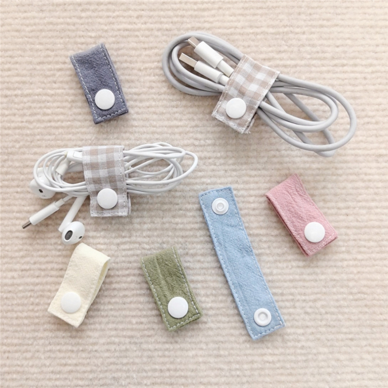 ファブリック製ケーブルオーガナイザー 再利用可能なタイ デー - Travel Cable Organizer のレビューと価格